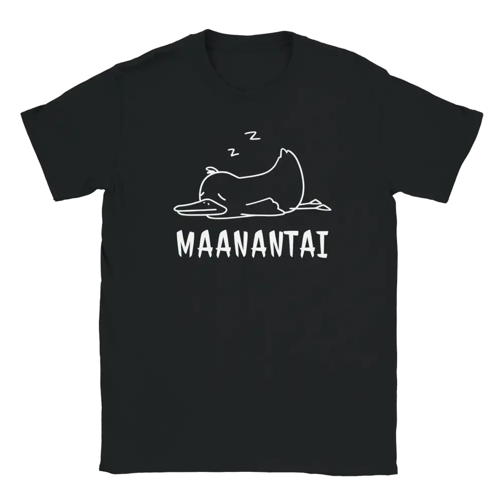 MaanantaiAnkka T-paita musta t-paita nukkuvalla ankkaliitoksella
