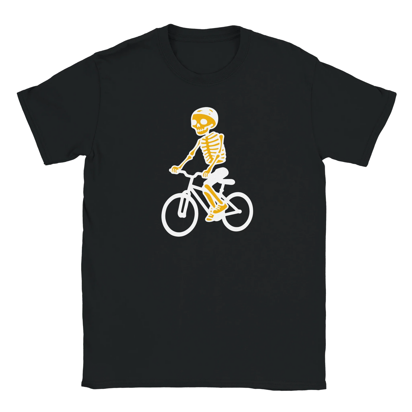 Musta t-paita Skeleton-ratsastajalla pyörällä - Ride Or Die - T-paita