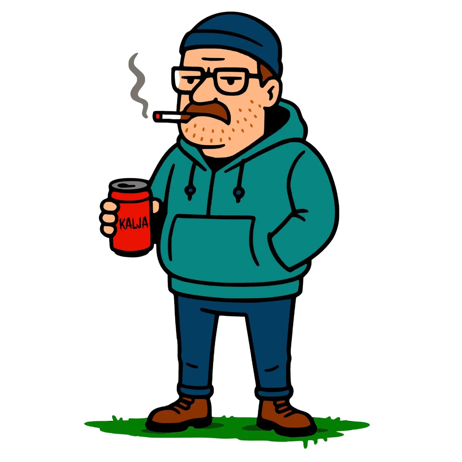 Suomalainen mies paita – kalja kädessä ja huumoriteksti | Miestenpaidat.fi