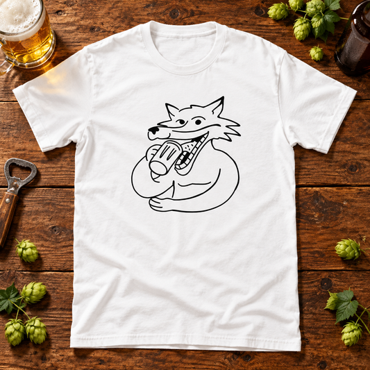Themed flat-lay photograph of Fox On The Rocks - T-paita with accessories related to its printed design.