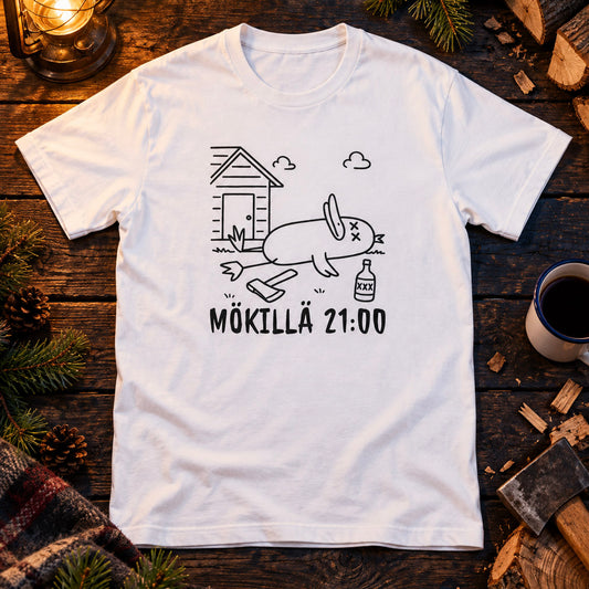 Mökillä kello 21:00 - T-paita