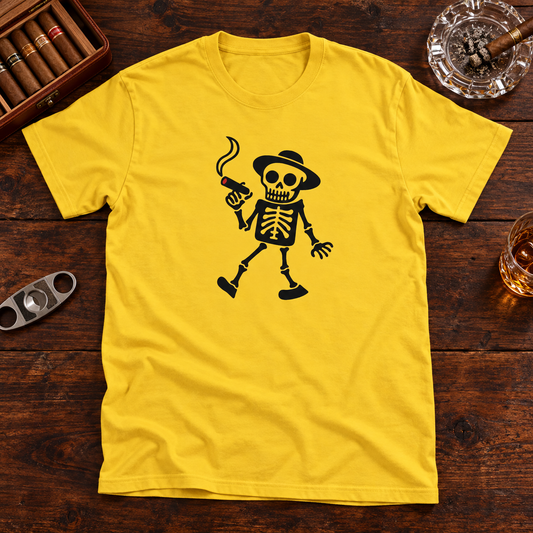 Themed flat-lay photograph of Viimeinen Kuubalainen - T-paita with accessories related to its printed design.